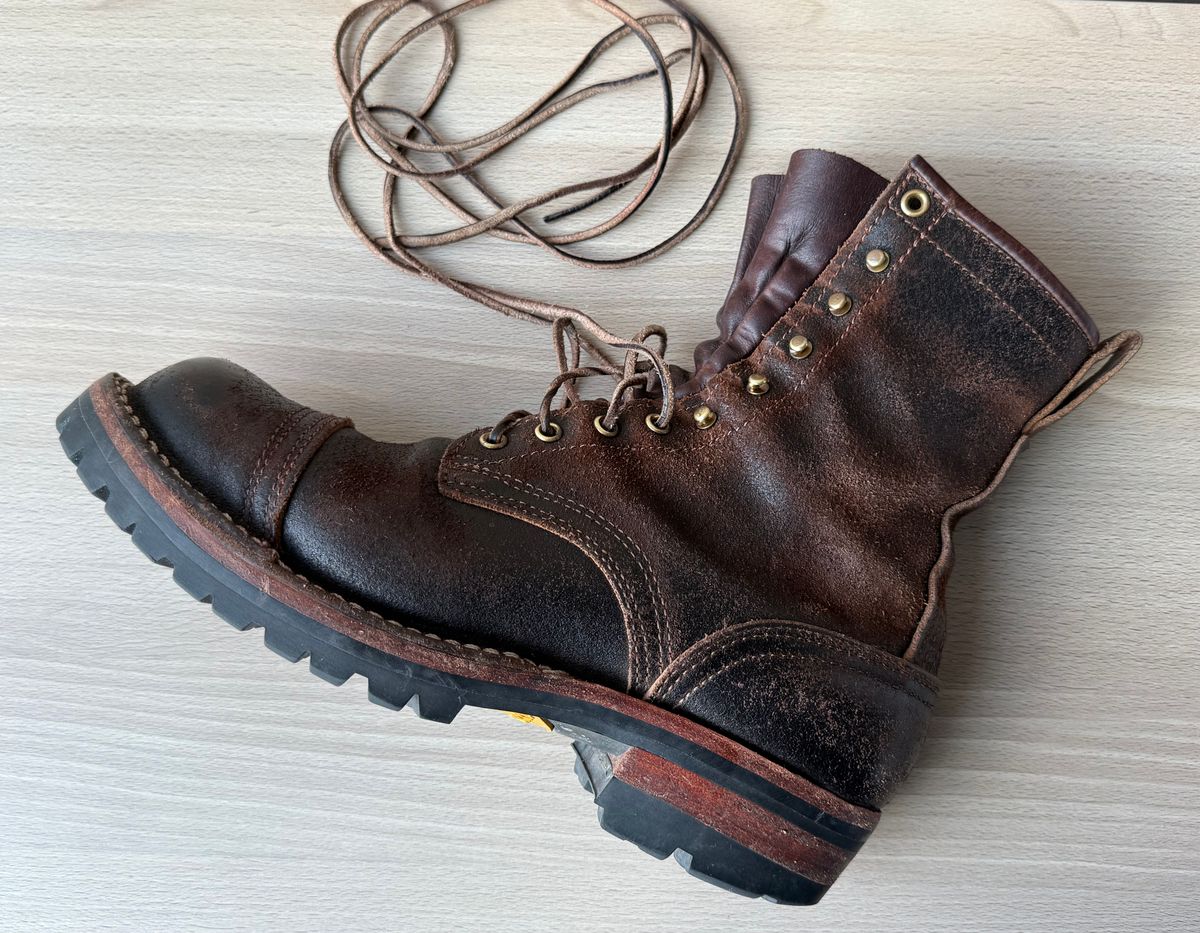 Photo by robrules on August 6, 2025 of the Nicks MTO in Horween Brown Waxed Flesh.