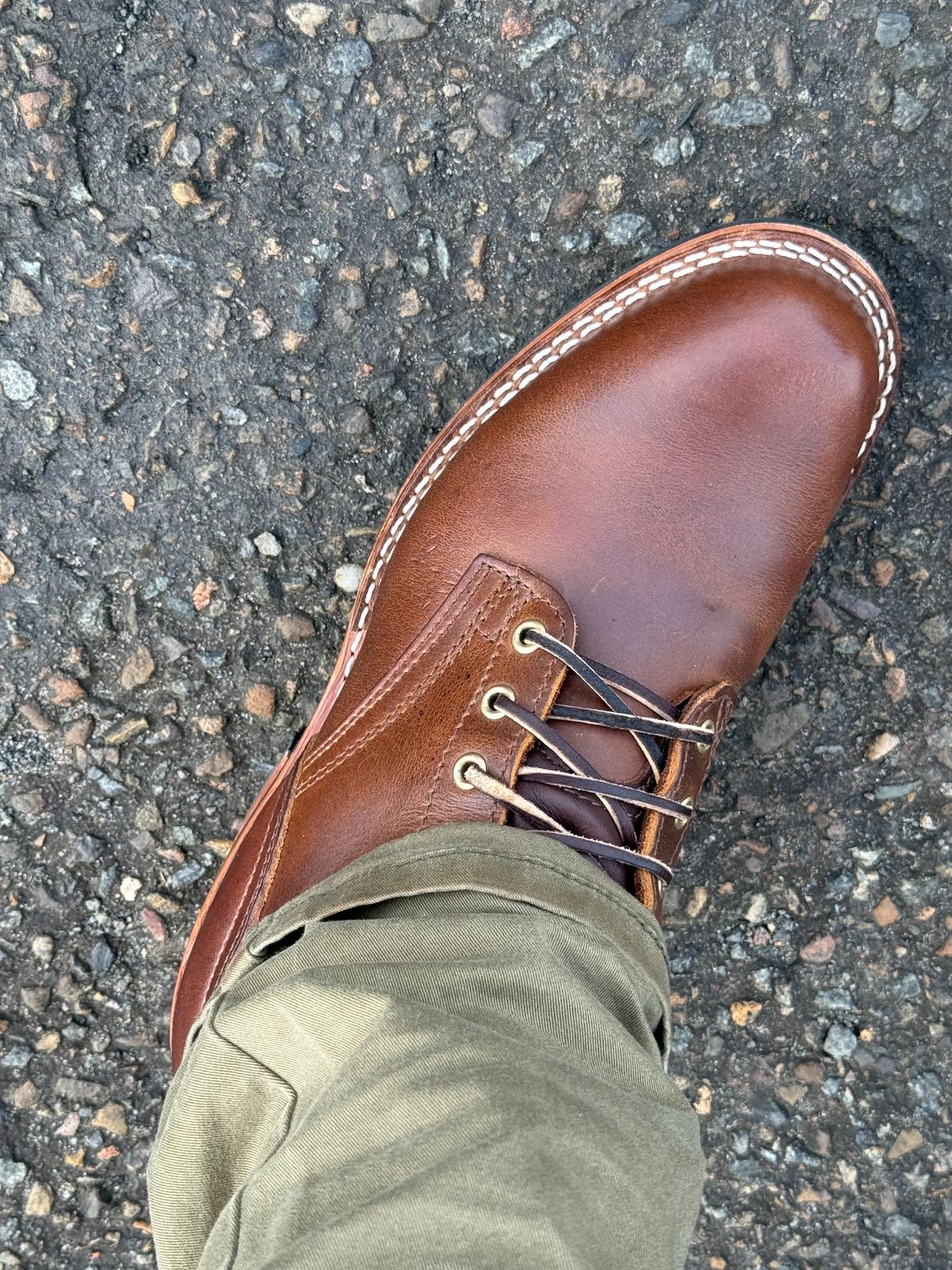 Photo by robrules on May 5, 2025 of the Nicks MTO in Horween Whiskey Predator.