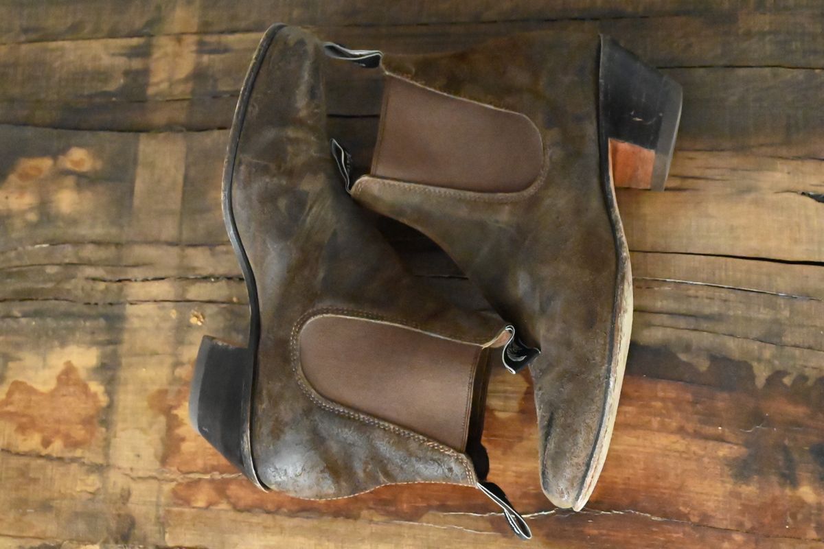 Photo by robrules on January 2, 2026 of the R.M. Williams Sante Fe in C.F. Stead Waxy Commander Stone.