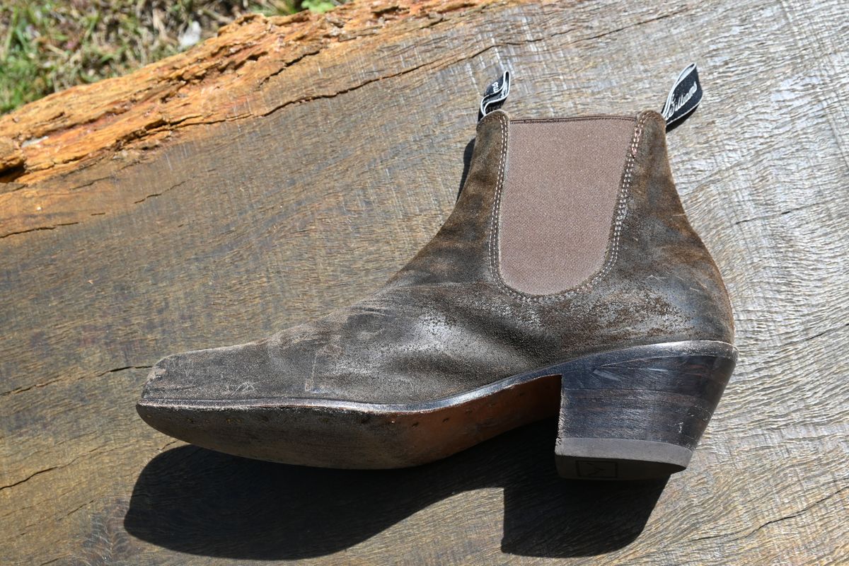 Photo by robrules on January 2, 2026 of the R.M. Williams Sante Fe in C.F. Stead Waxy Commander Stone.