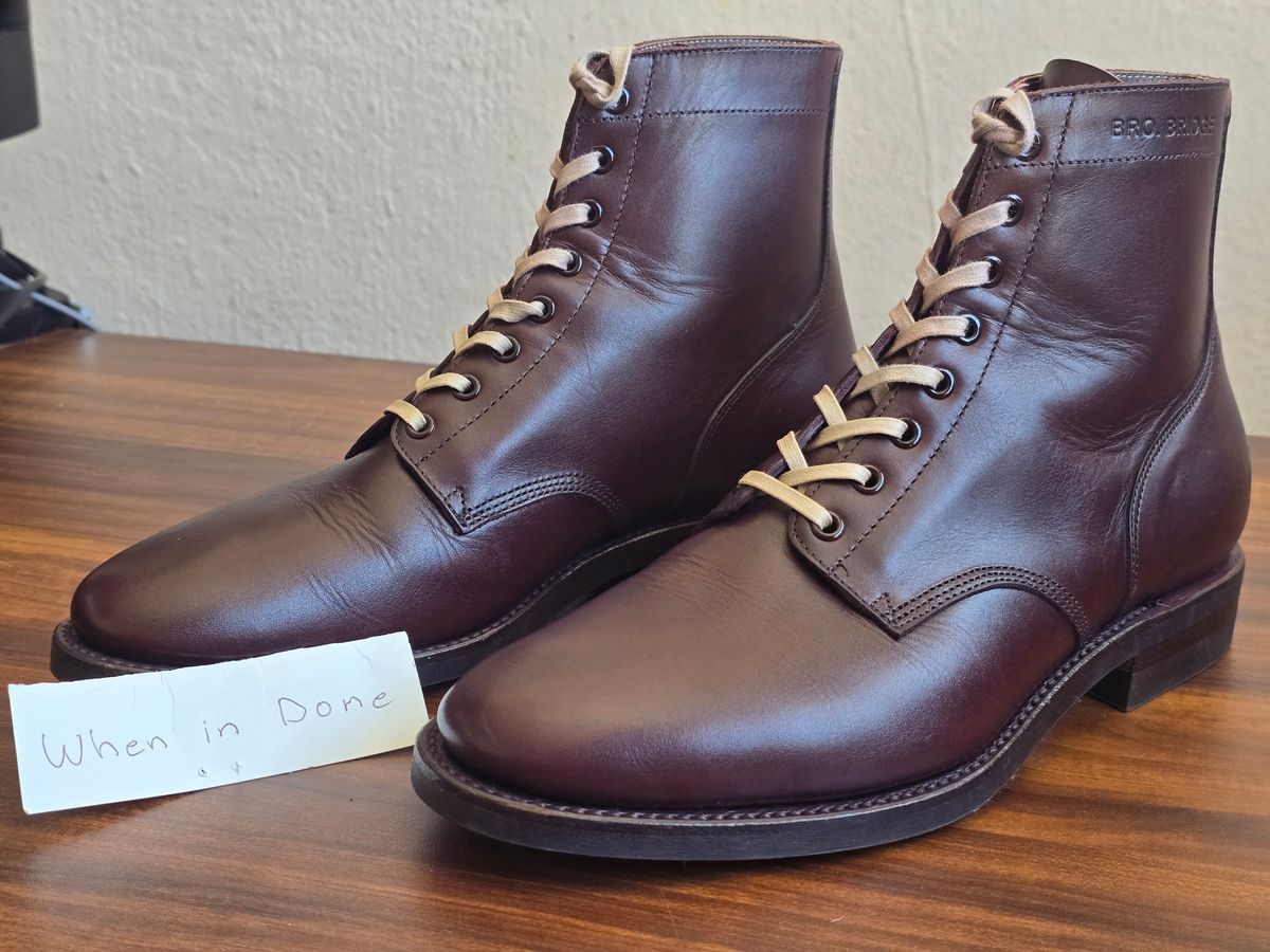 Photo by katzpowa on November 4, 2024 of the Brother Bridge ESCAPE II in Vintage Brown Calf.