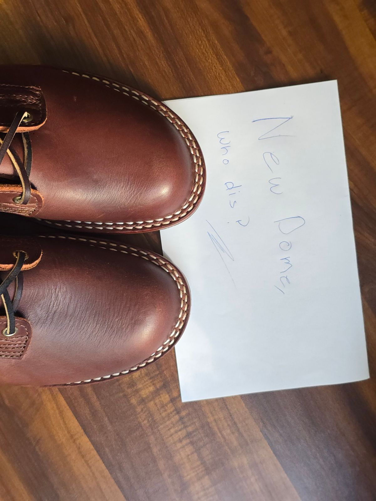 Photo by katzpowa on October 1, 2025 of the Nicks MTO in Horween Roanoke Timber.