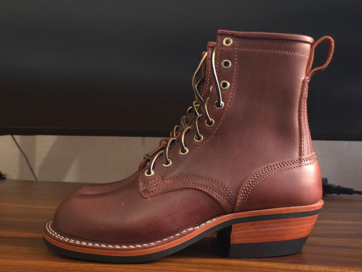 Photo by katzpowa on October 1, 2025 of the Nicks MTO in Horween Roanoke Timber.