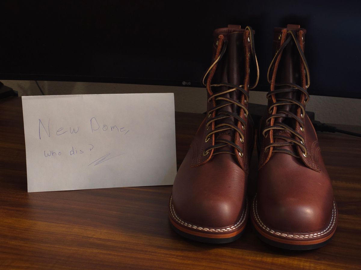 Photo by katzpowa on October 1, 2025 of the Nicks MTO in Horween Roanoke Timber.