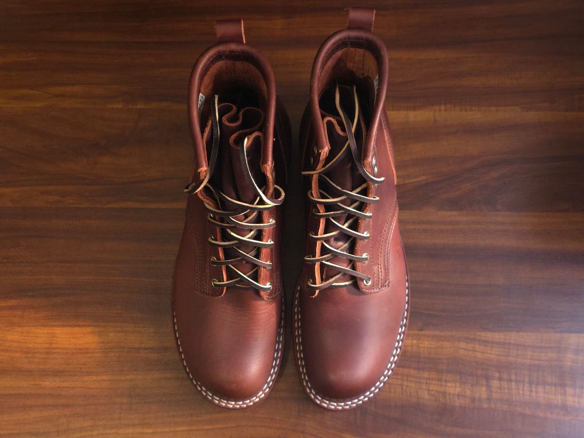 Photo by katzpowa on October 1, 2025 of the Nicks MTO in Horween Roanoke Timber.