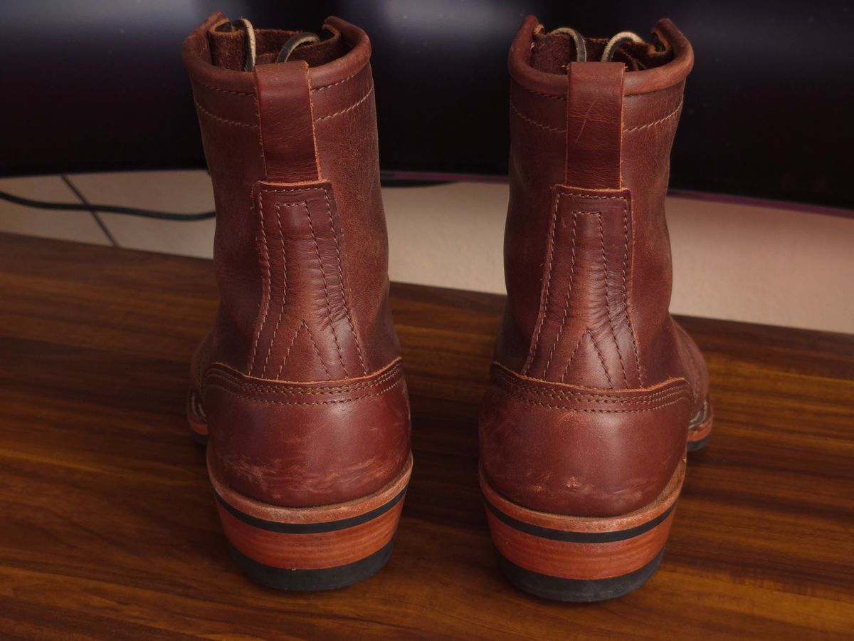 Photo by katzpowa on November 1, 2025 of the Nicks MTO in Horween Roanoke Timber.