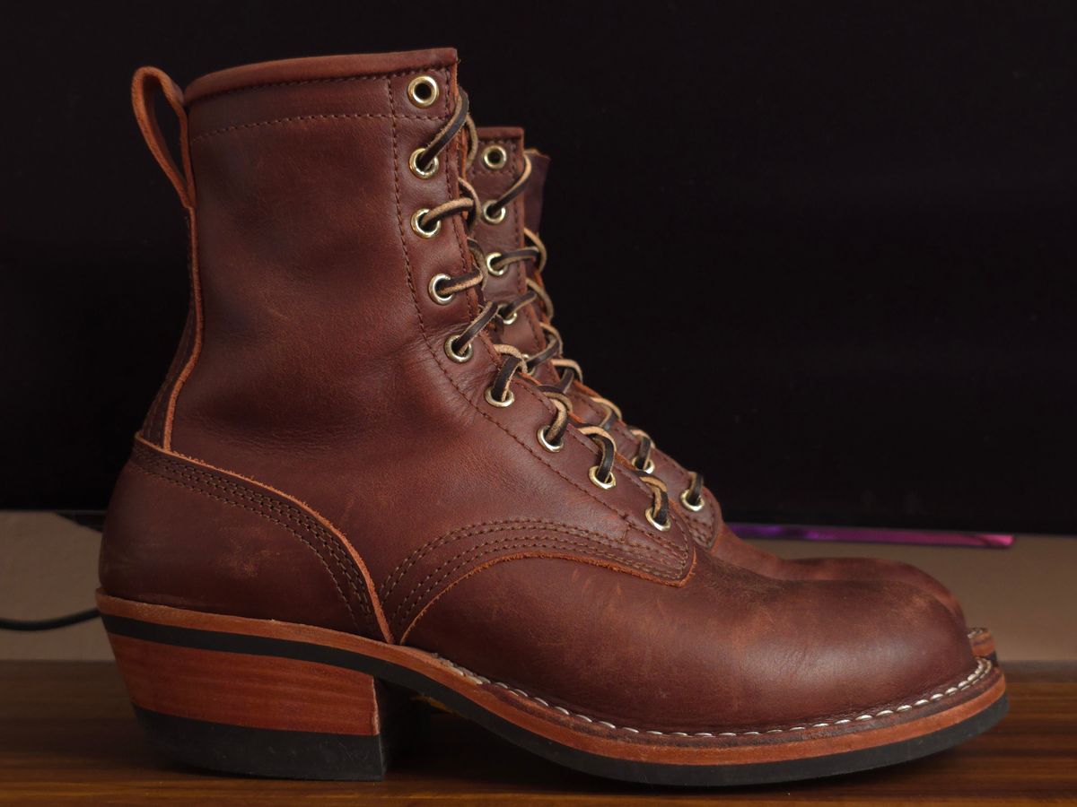 Photo by katzpowa on November 1, 2025 of the Nicks MTO in Horween Roanoke Timber.