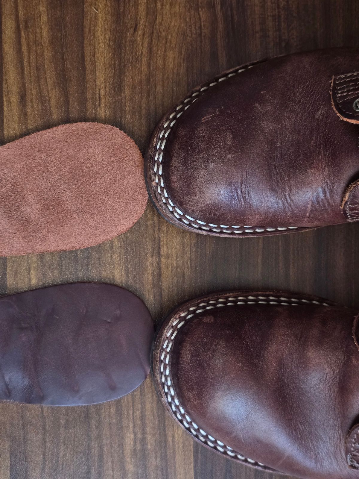 Photo by katzpowa on January 4, 2026 of the Nicks MTO in Horween Roanoke Timber.