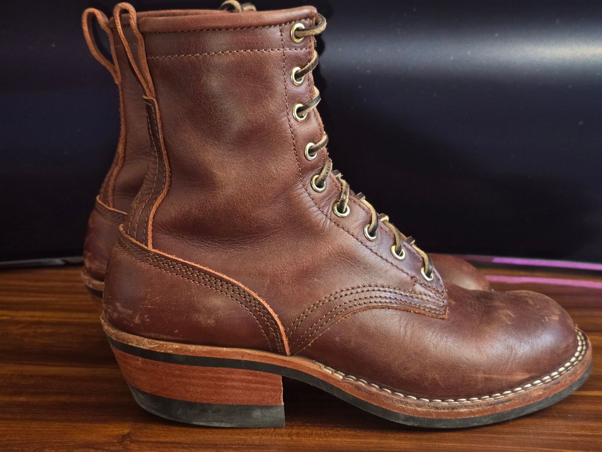 Photo by katzpowa on January 4, 2026 of the Nicks MTO in Horween Roanoke Timber.