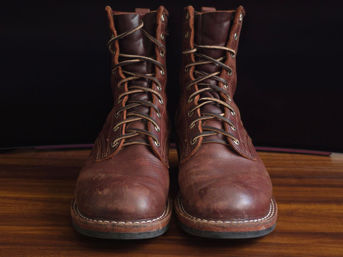 Photo by katzpowa on February 3, 2026 of the Nicks MTO in Horween Roanoke Timber.