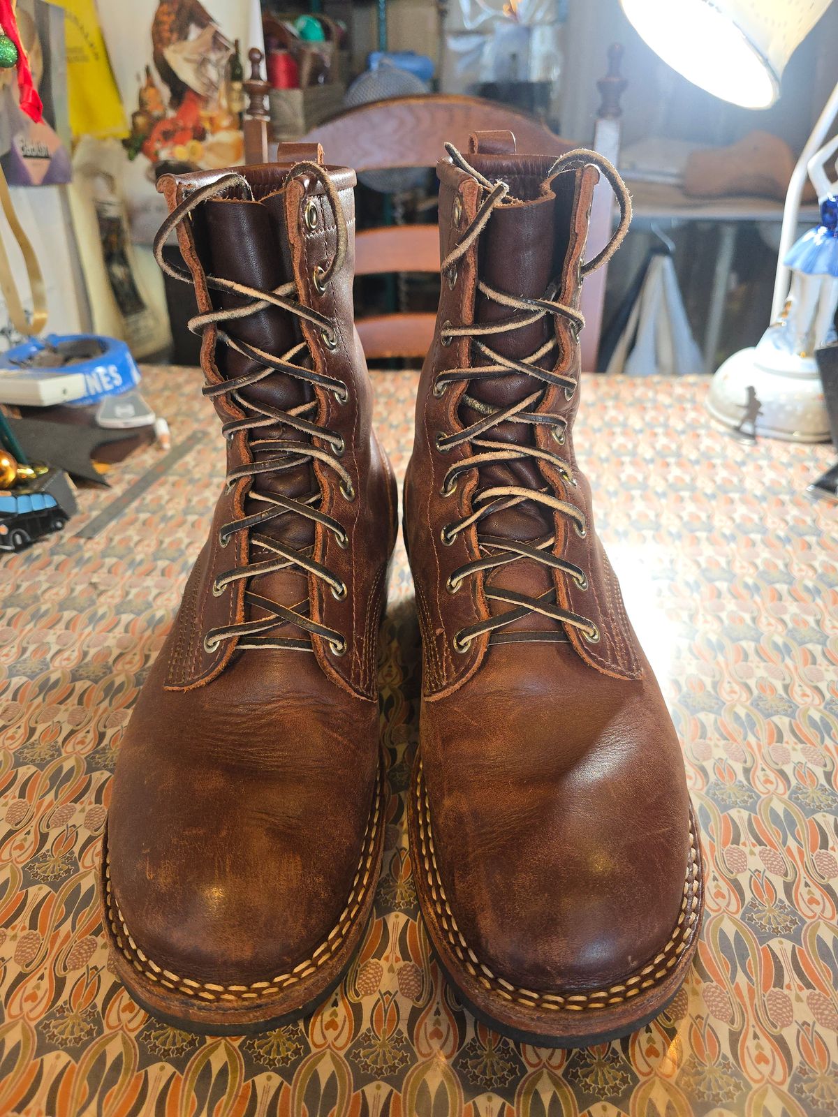 Photo by katzpowa on February 19, 2026 of the Nicks MTO in Horween Roanoke Timber.