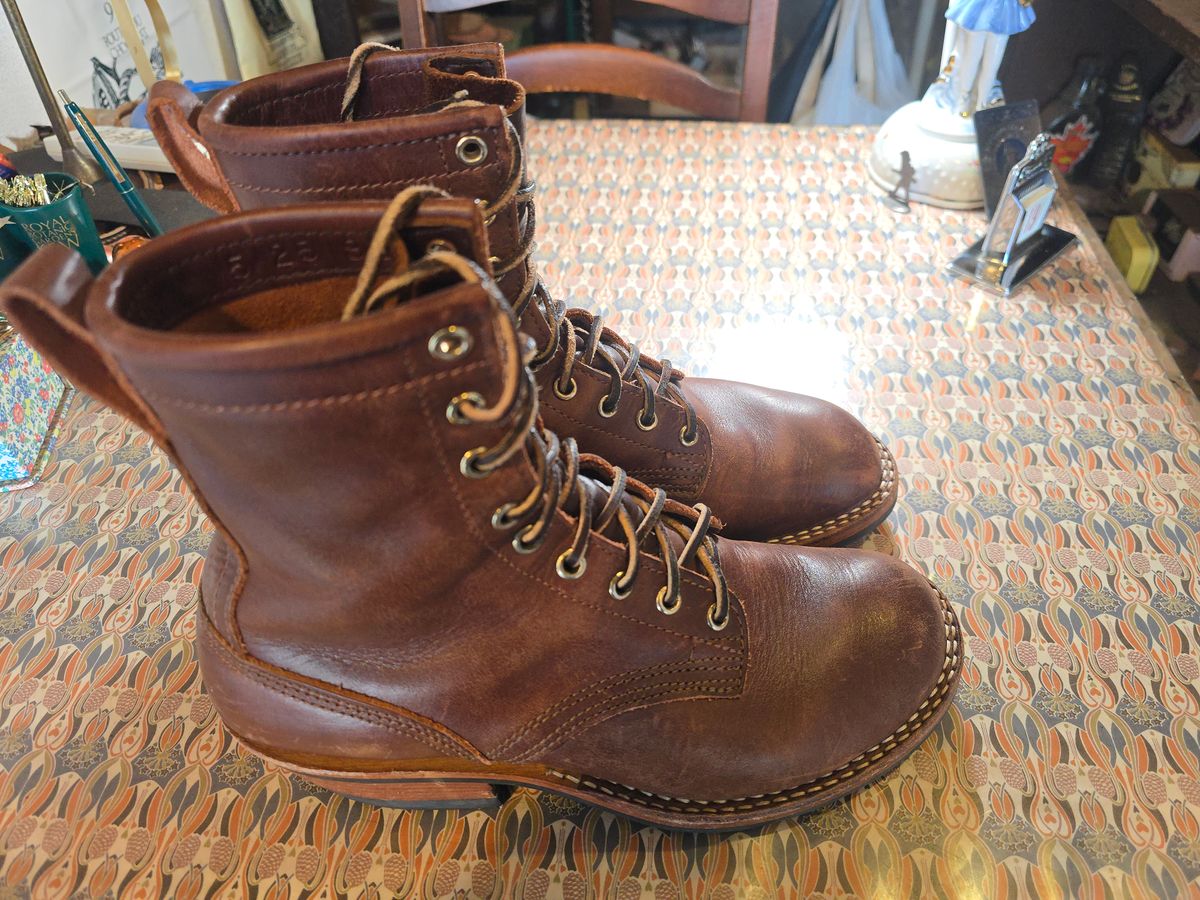 Photo by katzpowa on February 19, 2026 of the Nicks MTO in Horween Roanoke Timber.