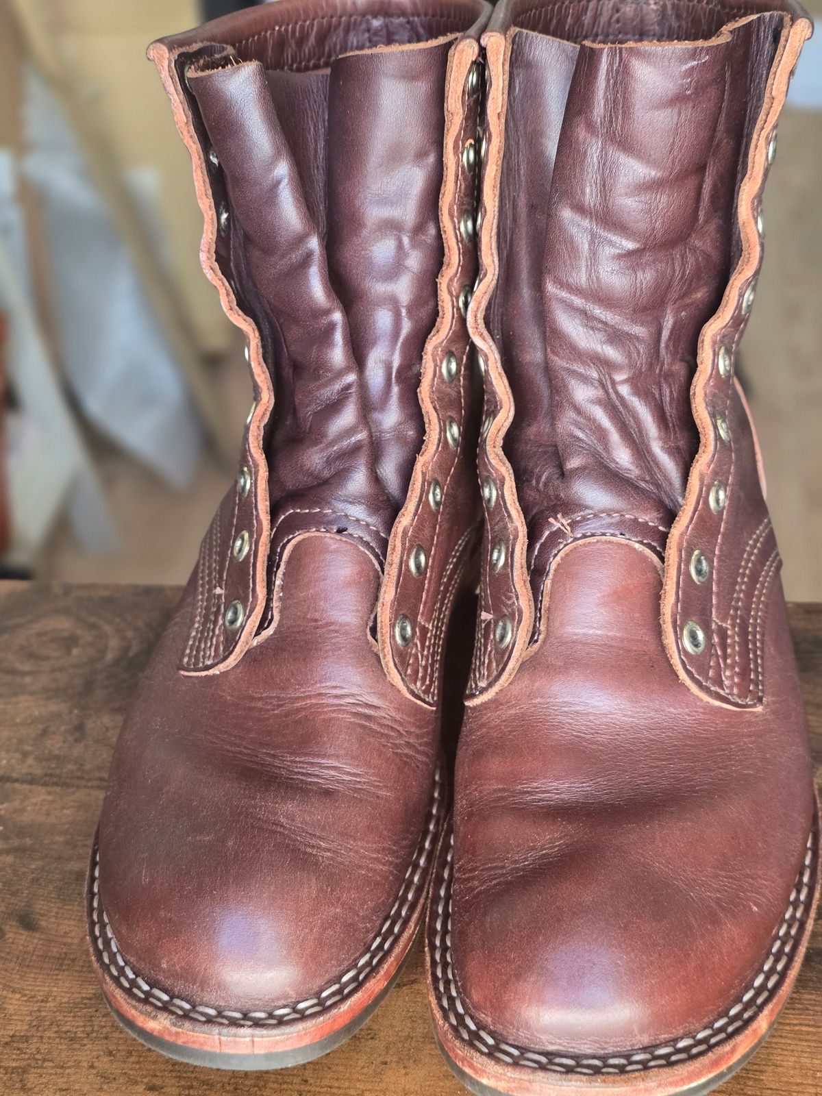 Photo by katzpowa on March 23, 2026 of the Nicks MTO in Horween Roanoke Timber.