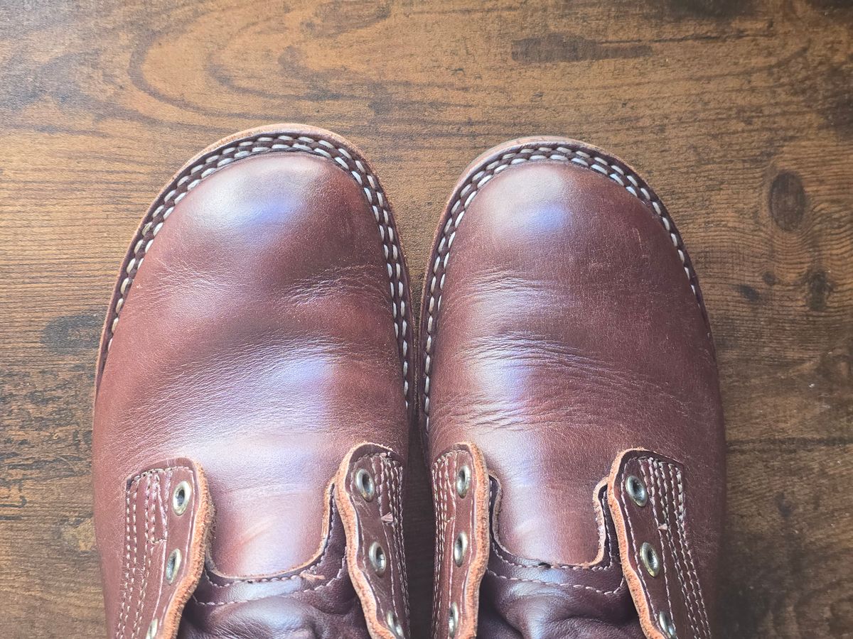 Photo by katzpowa on March 23, 2026 of the Nicks MTO in Horween Roanoke Timber.