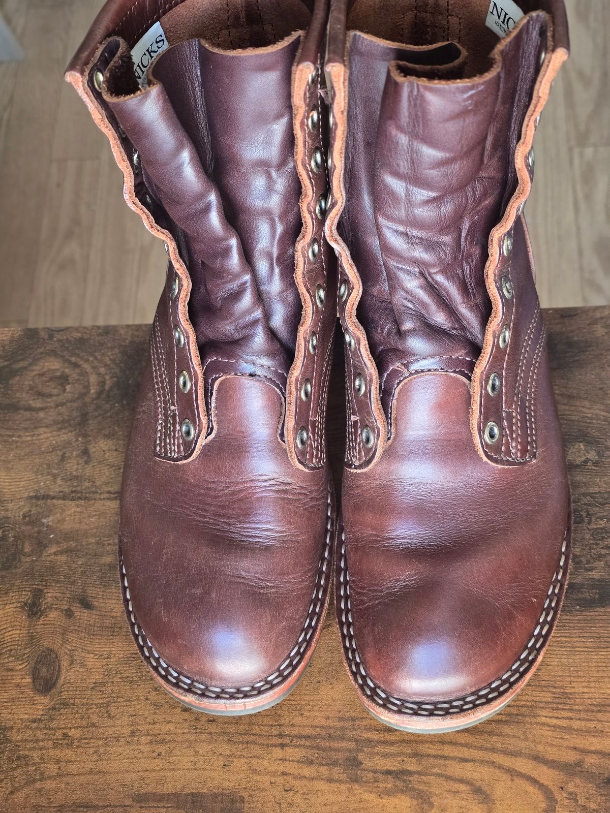 Photo by katzpowa on March 23, 2026 of the Nicks MTO in Horween Roanoke Timber.