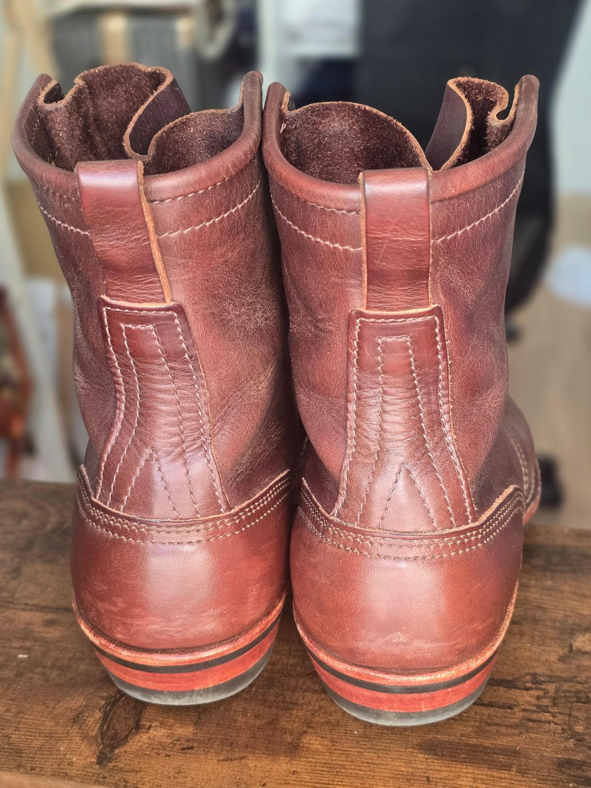 Photo by katzpowa on March 23, 2026 of the Nicks MTO in Horween Roanoke Timber.