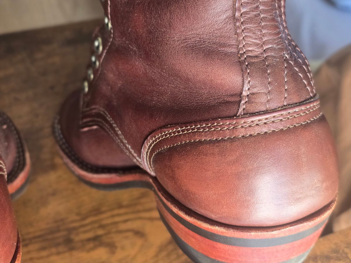 Photo by katzpowa on March 23, 2026 of the Nicks MTO in Horween Roanoke Timber.