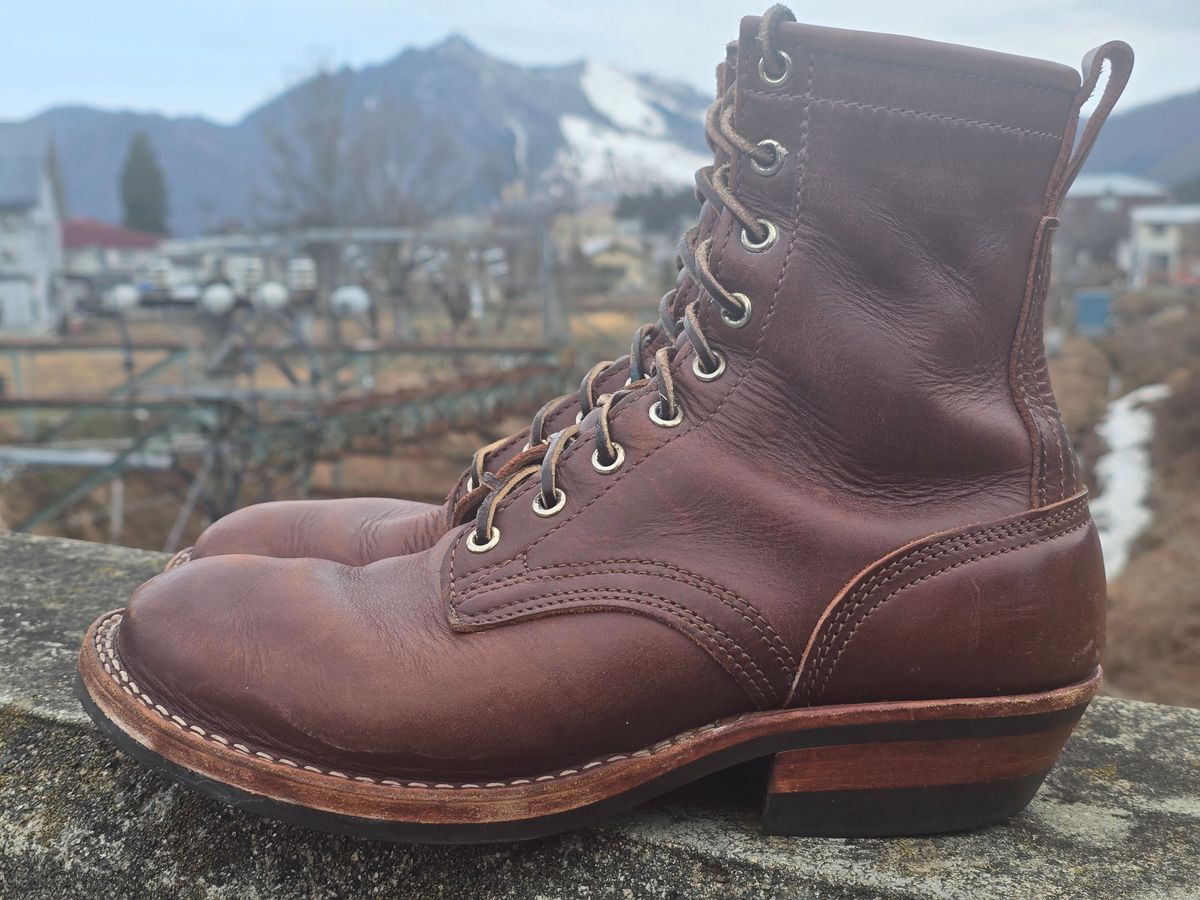 Photo by katzpowa on April 2, 2026 of the Nicks MTO in Horween Roanoke Timber.