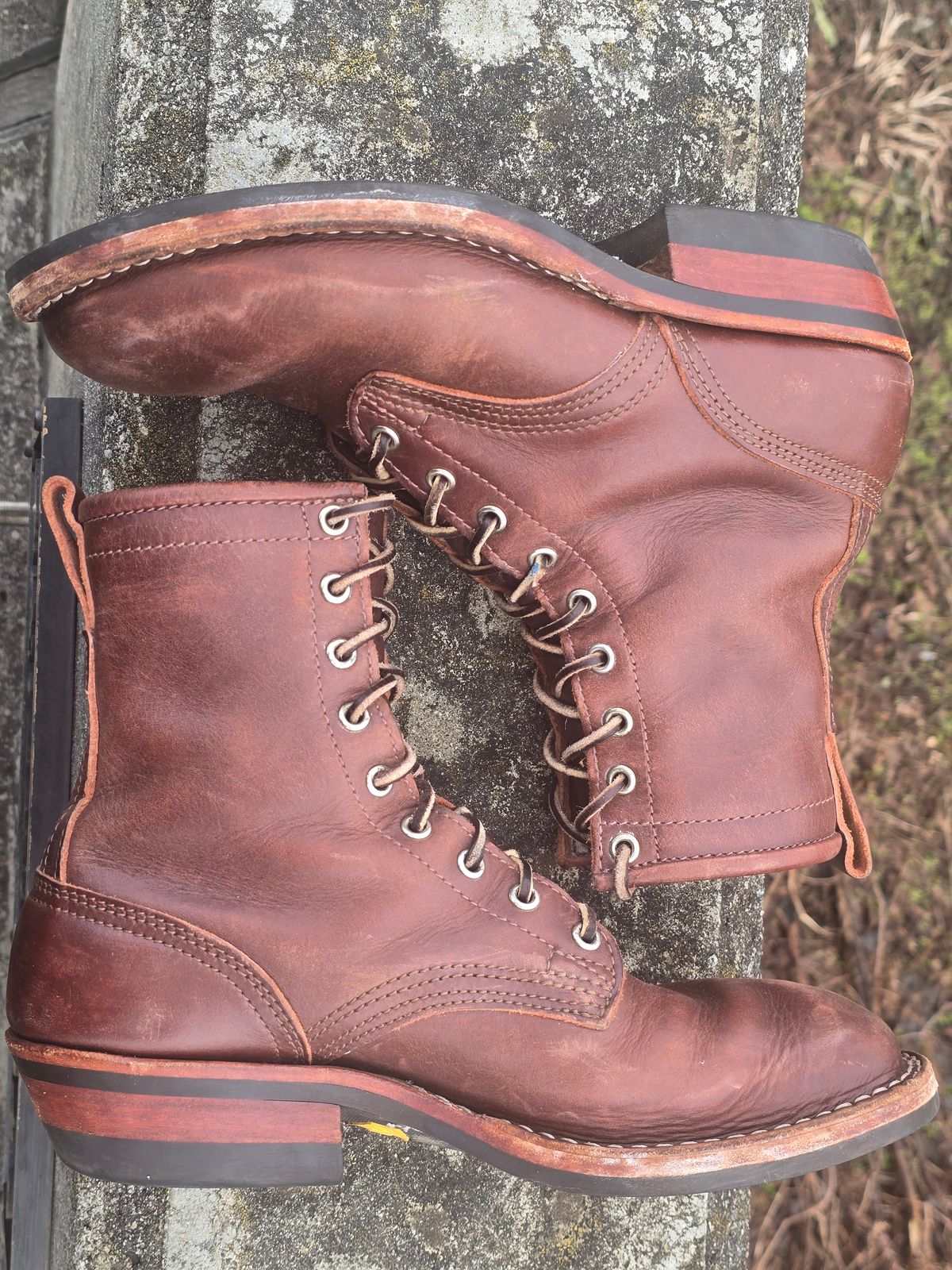 Photo by katzpowa on April 2, 2026 of the Nicks MTO in Horween Roanoke Timber.