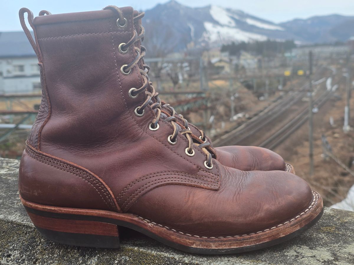 Photo by katzpowa on April 2, 2026 of the Nicks MTO in Horween Roanoke Timber.