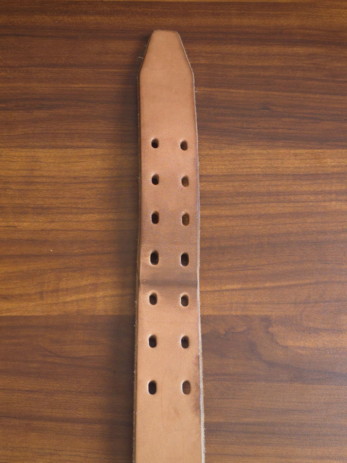 Photo by katzpowa on January 4, 2026 of the Carmine Jack Leather Thunderdome Natural Shipyard Belt in J&FJ Baker Natural Oak Bark Bridle.