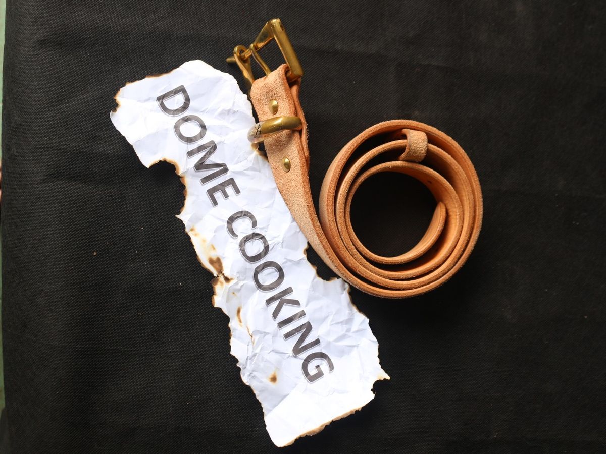 Photo by kkelunturan on November 3, 2025 of the Siege Leather Velvet Belt in Cow Vegtan Leather.