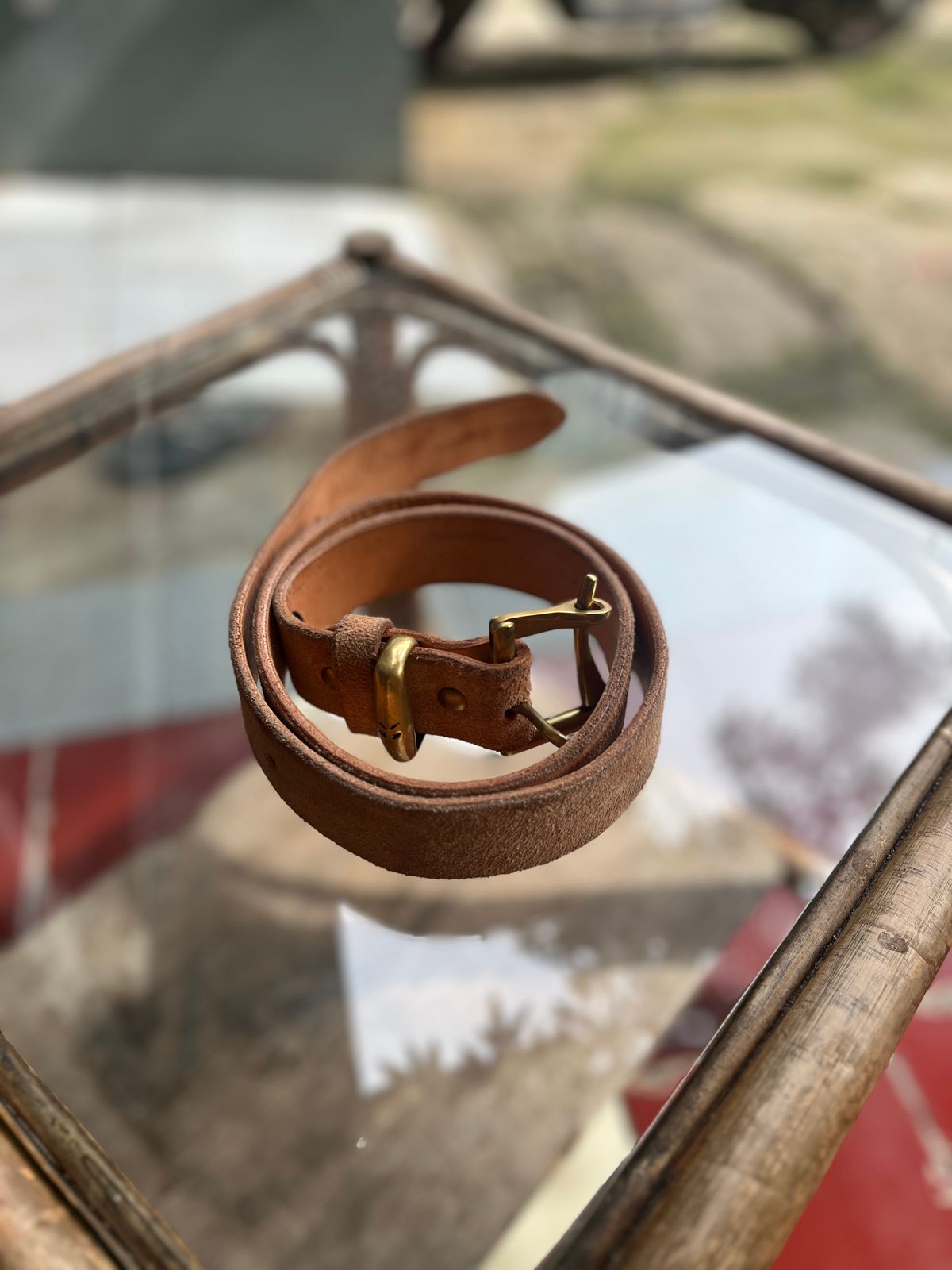 Photo by kkelunturan on January 3, 2026 of the Siege Leather Velvet Belt in Cow Vegtan Leather.