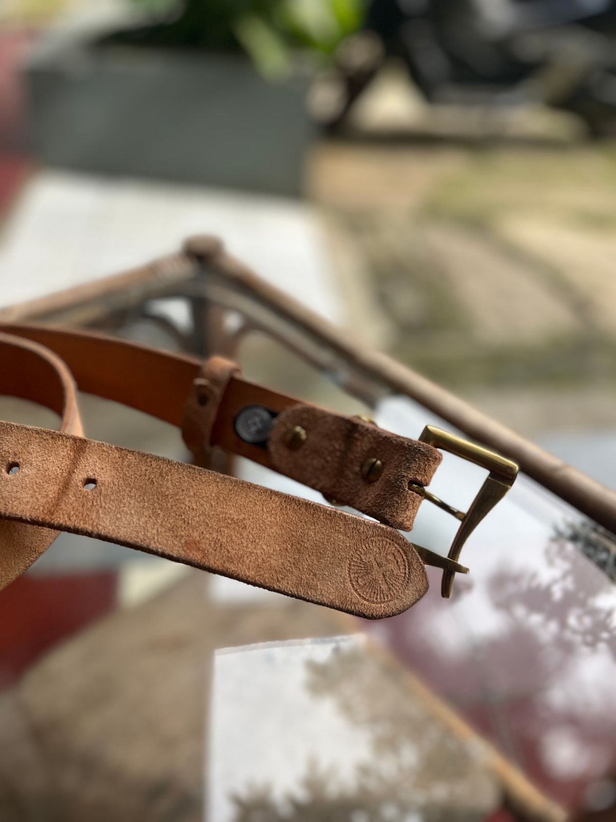 Photo by kkelunturan on January 3, 2026 of the Siege Leather Velvet Belt in Cow Vegtan Leather.