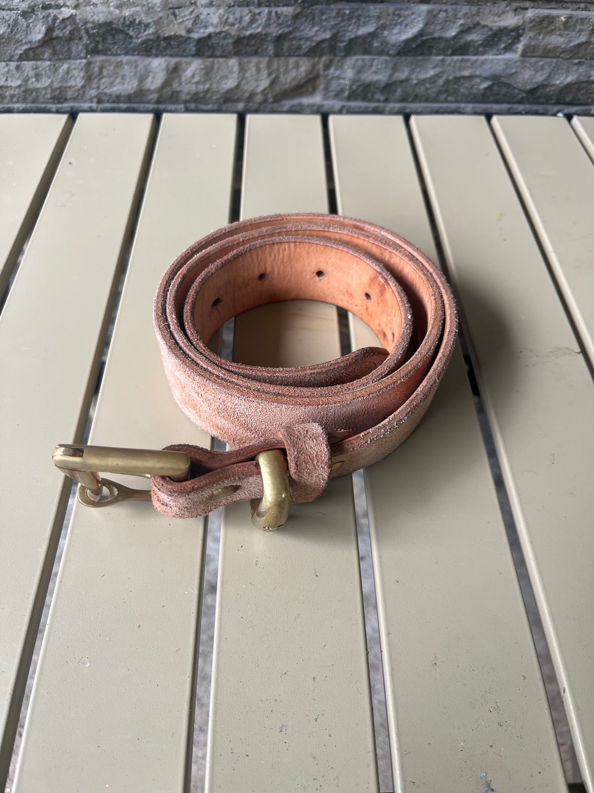 Photo by kkelunturan on February 6, 2026 of the Siege Leather Velvet Belt in Cow Vegtan Leather.