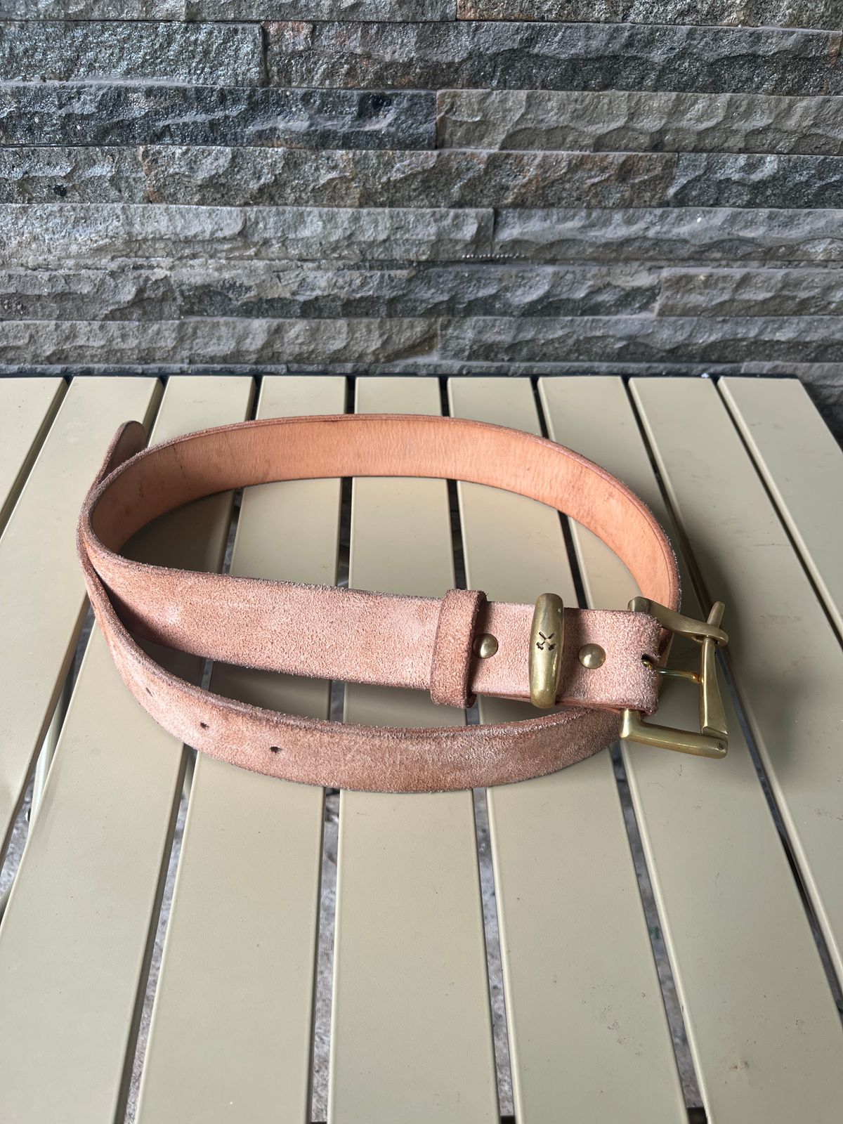 Photo by kkelunturan on February 6, 2026 of the Siege Leather Velvet Belt in Cow Vegtan Leather.