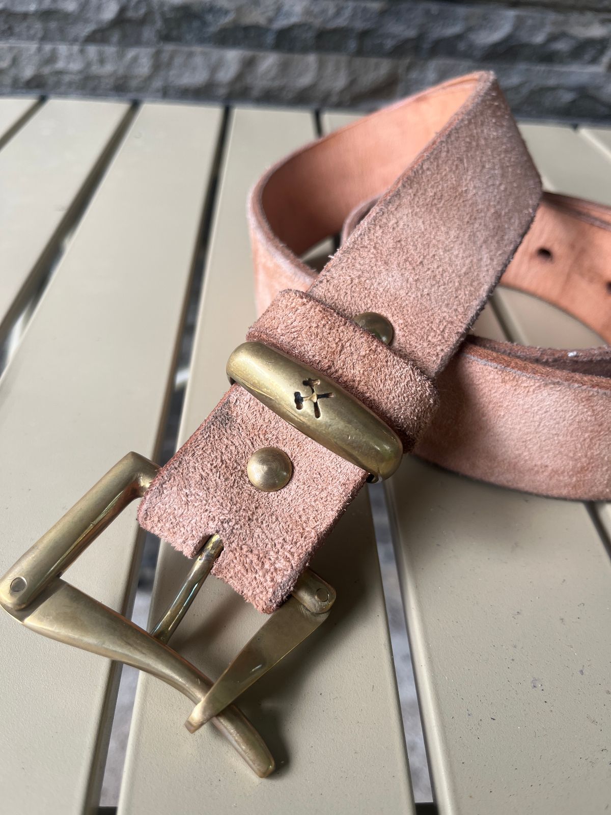 Photo by kkelunturan on February 6, 2026 of the Siege Leather Velvet Belt in Cow Vegtan Leather.