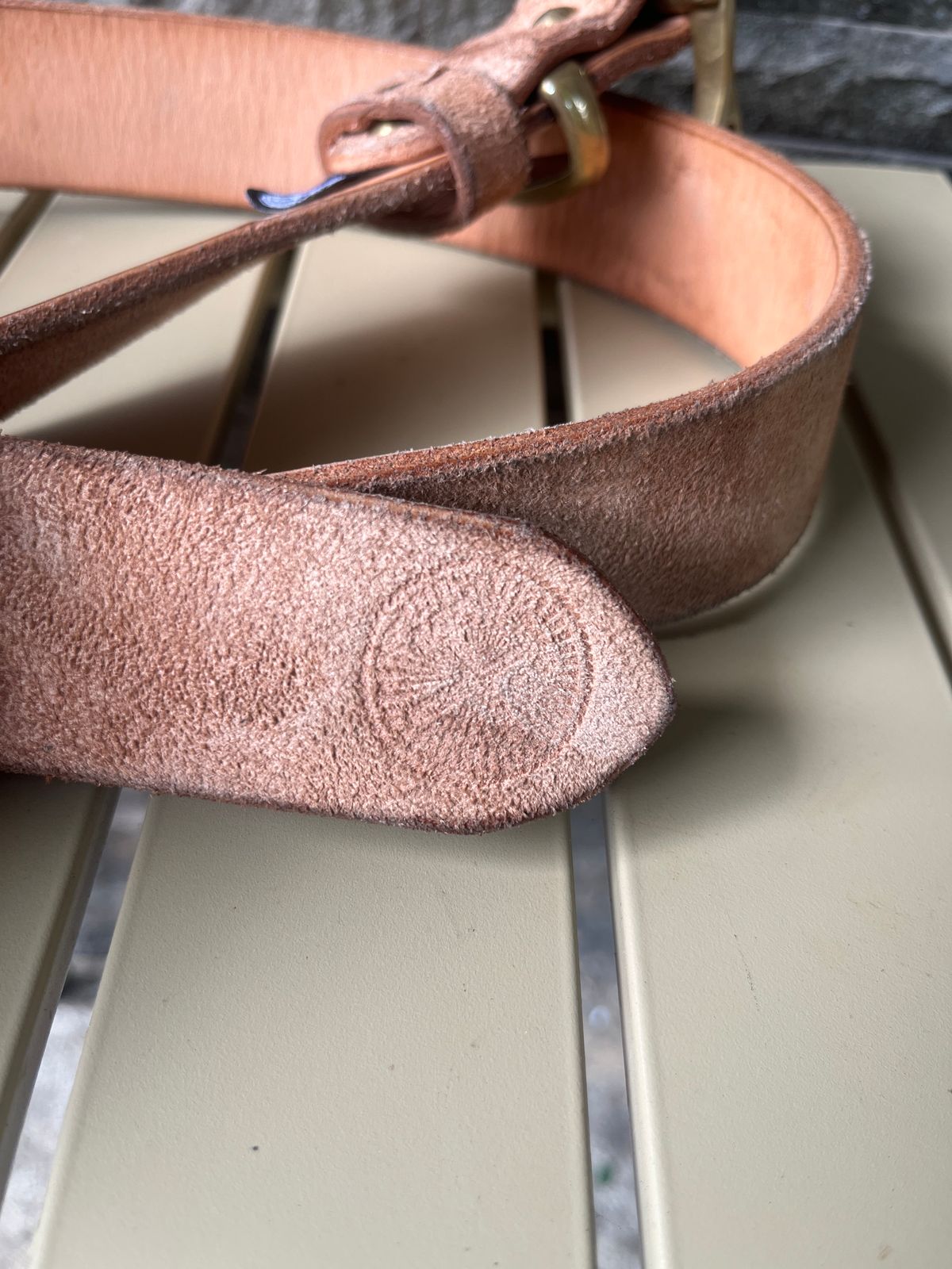 Photo by kkelunturan on February 6, 2026 of the Siege Leather Velvet Belt in Cow Vegtan Leather.