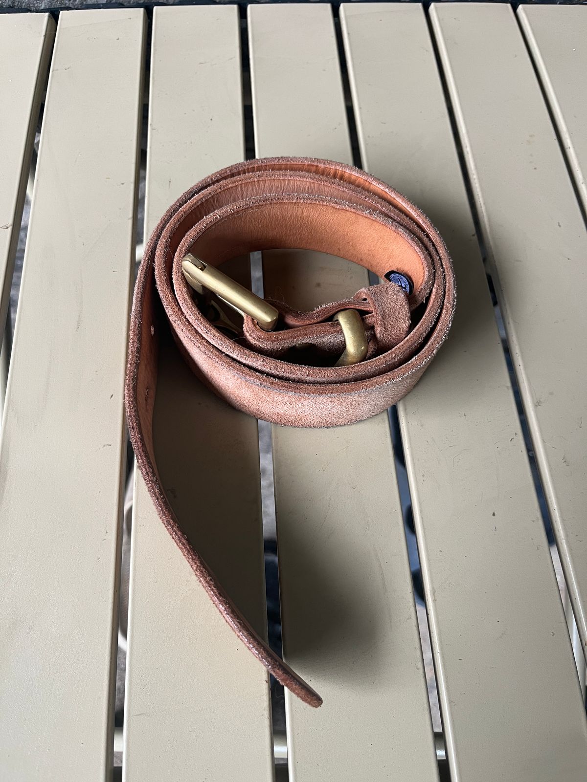 Photo by kkelunturan on March 5, 2026 of the Siege Leather Velvet Belt in Cow Vegtan Leather.