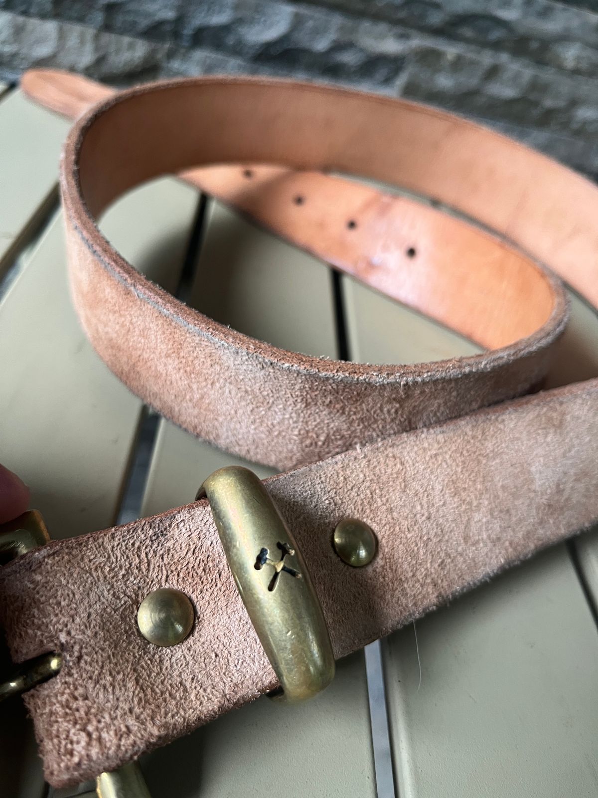 Photo by kkelunturan on March 5, 2026 of the Siege Leather Velvet Belt in Cow Vegtan Leather.