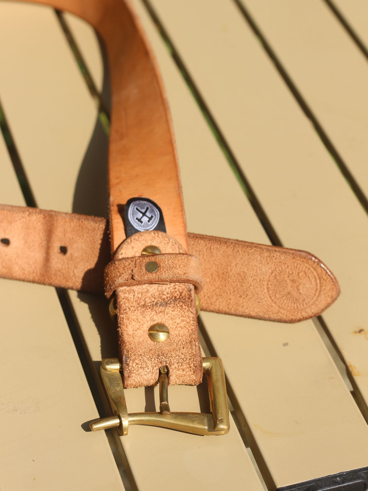 Photo by kkelunturan on April 5, 2026 of the Siege Leather Velvet Belt in Cow Vegtan Leather.