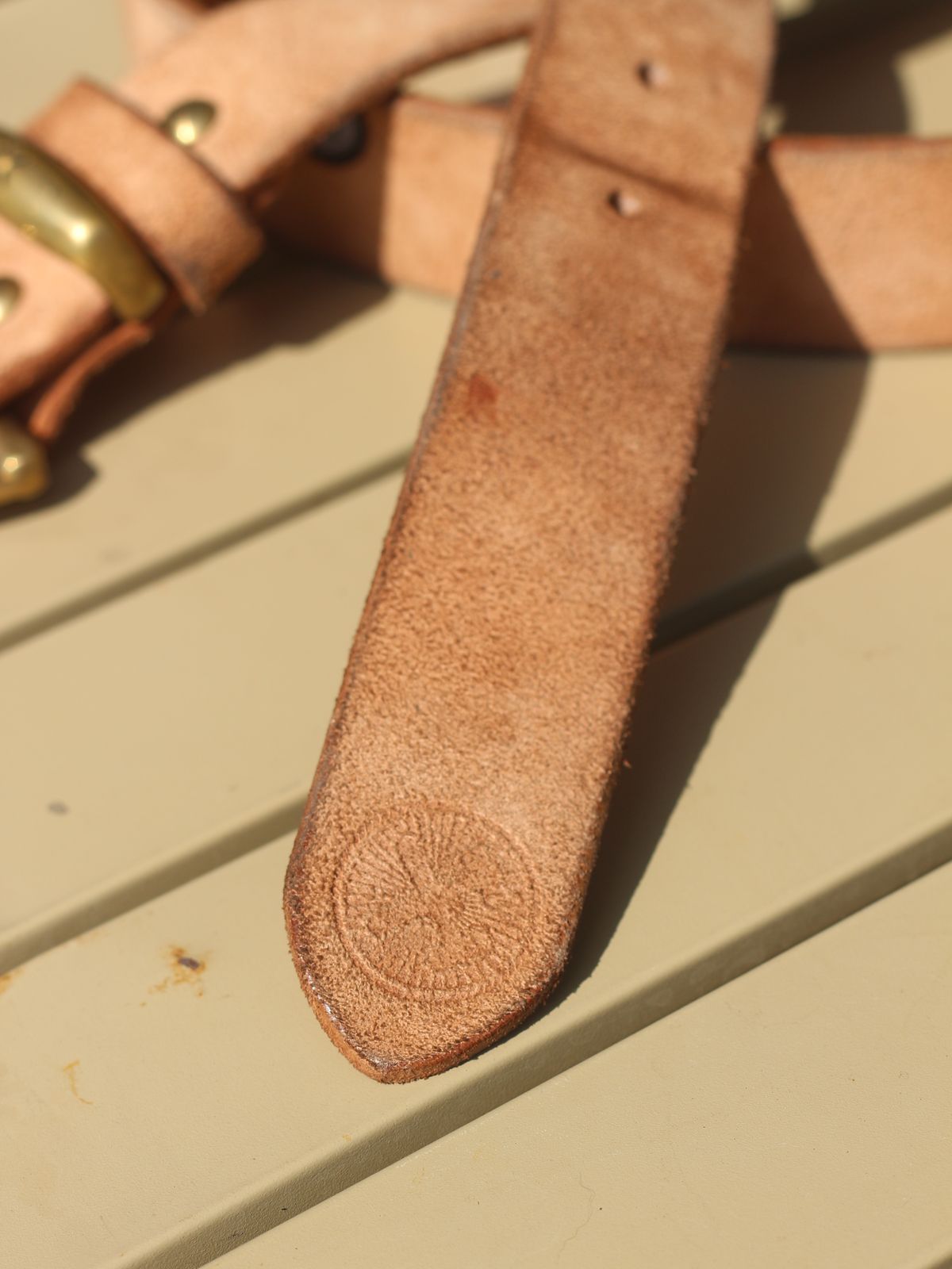 Photo by kkelunturan on April 5, 2026 of the Siege Leather Velvet Belt in Cow Vegtan Leather.