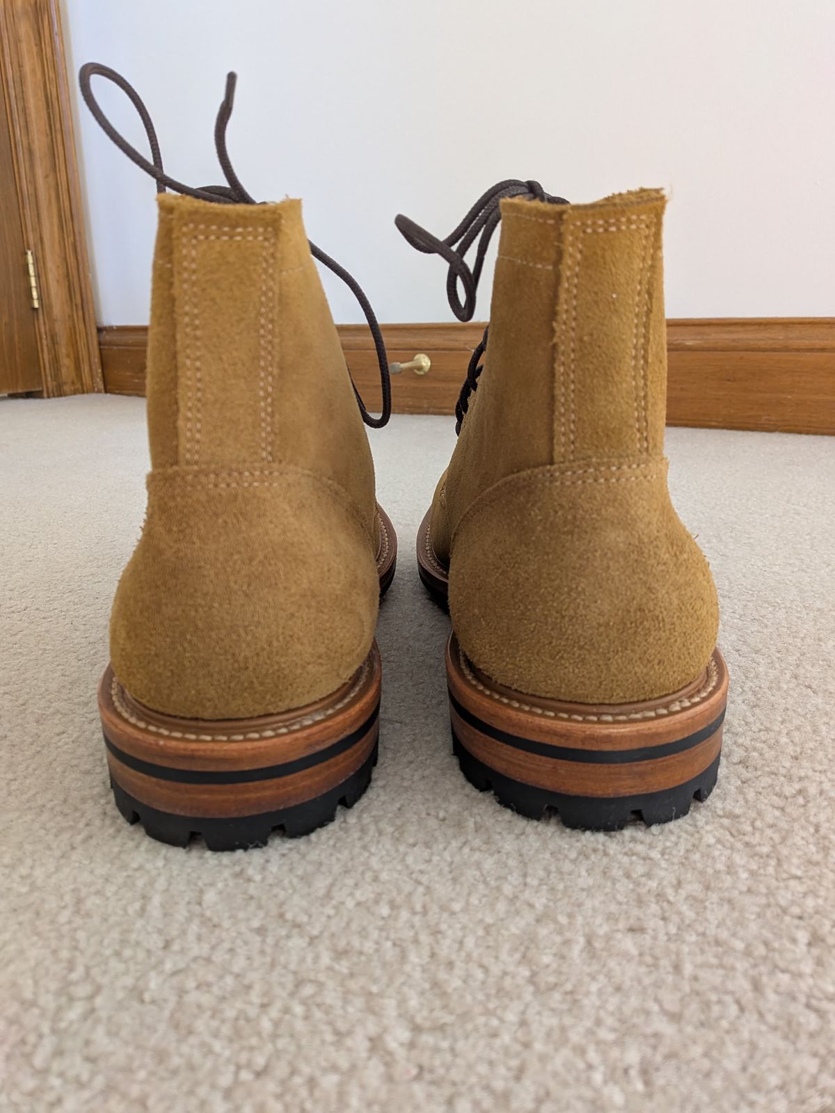 Photo by Charlie97 on November 4, 2025 of the Truman Plain Toe Boot in Combat Roughout.