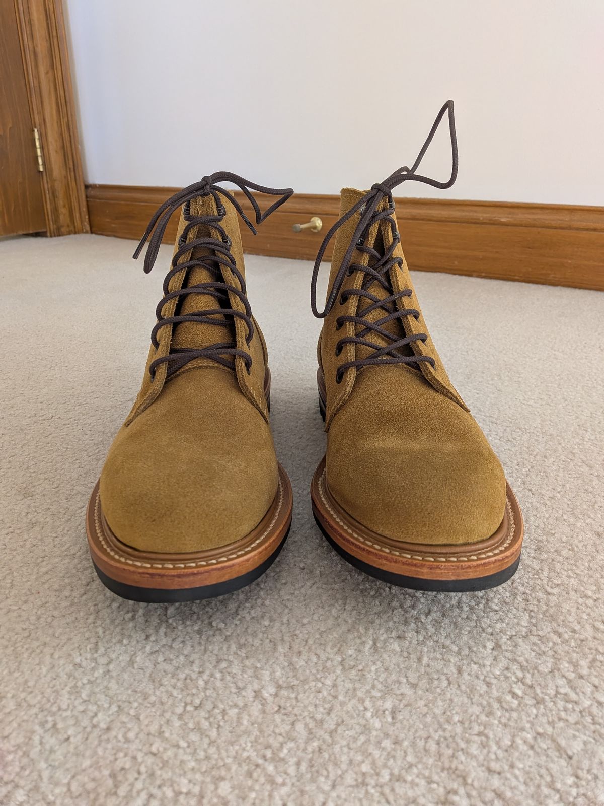 Photo by Charlie97 on November 4, 2025 of the Truman Plain Toe Boot in Combat Roughout.