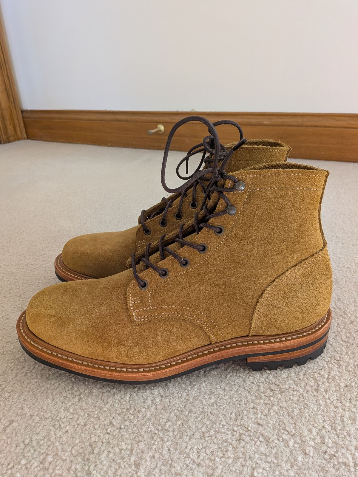 Photo by Charlie97 on November 4, 2025 of the Truman Plain Toe Boot in Combat Roughout.