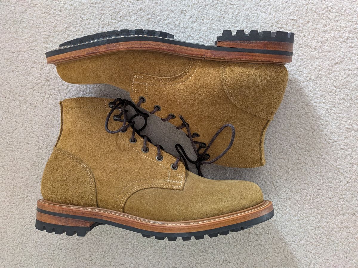 Photo by Charlie97 on November 4, 2025 of the Truman Plain Toe Boot in Combat Roughout.