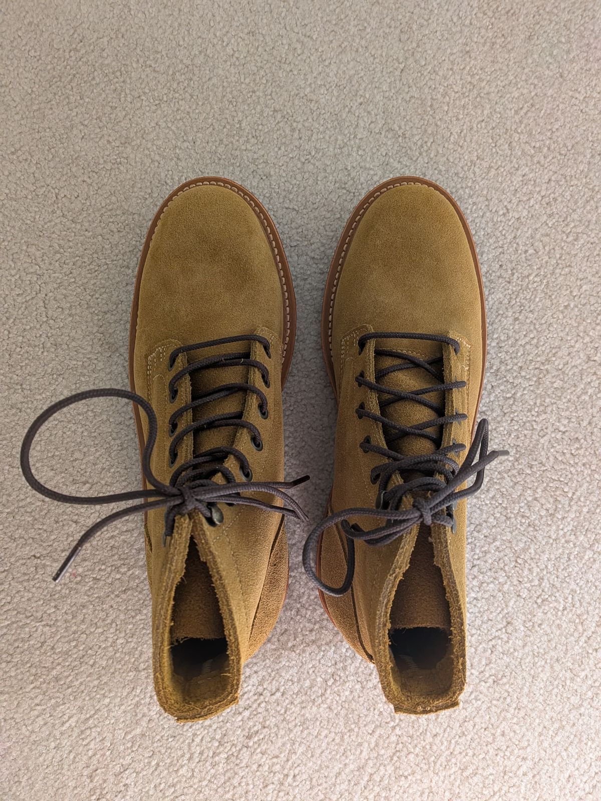 Photo by Charlie97 on November 4, 2025 of the Truman Plain Toe Boot in Combat Roughout.