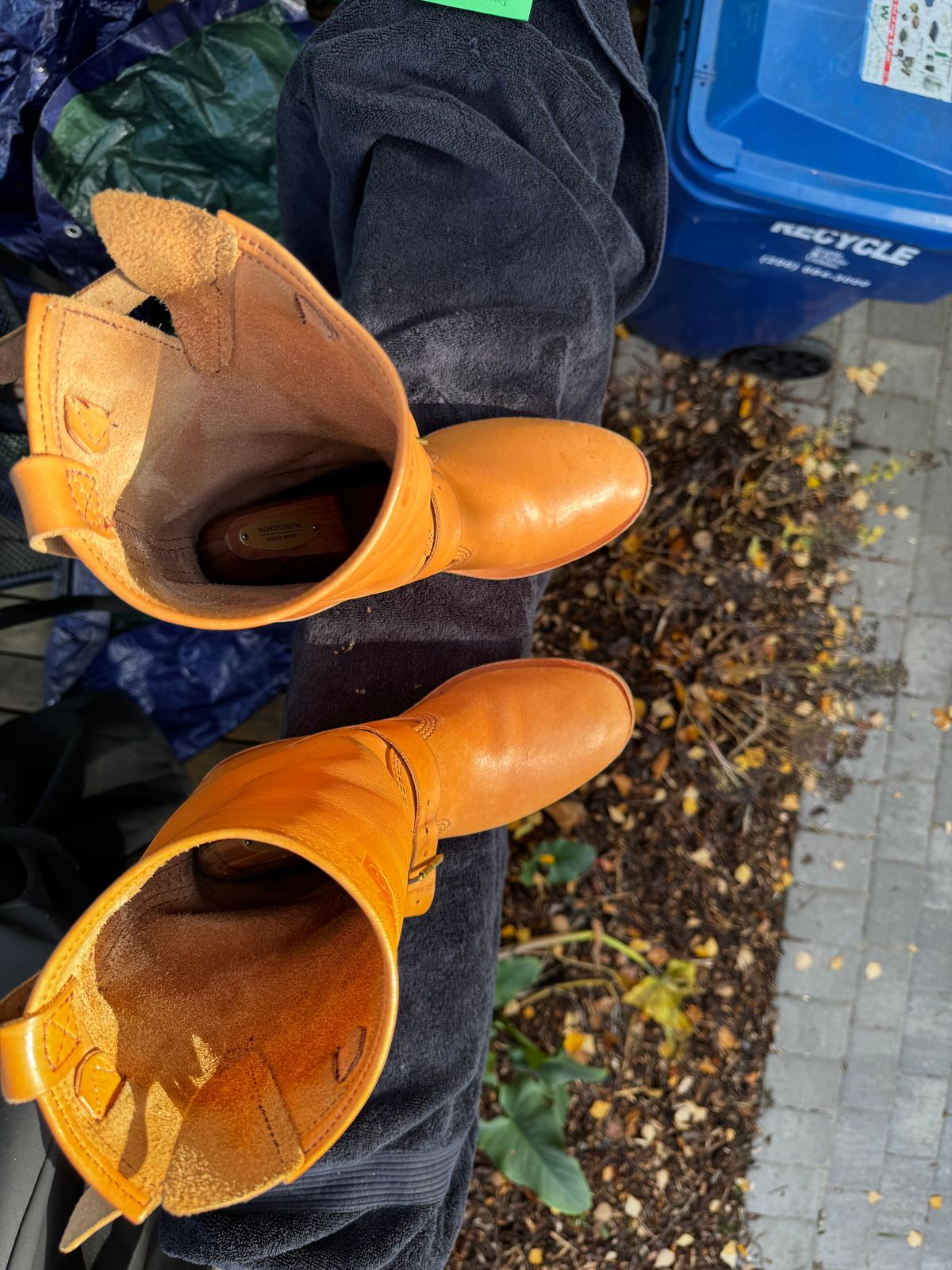 Photo by Doug on November 2, 2025 of the Wesco x S&S Van Cleef III in Horween Natural Essex.