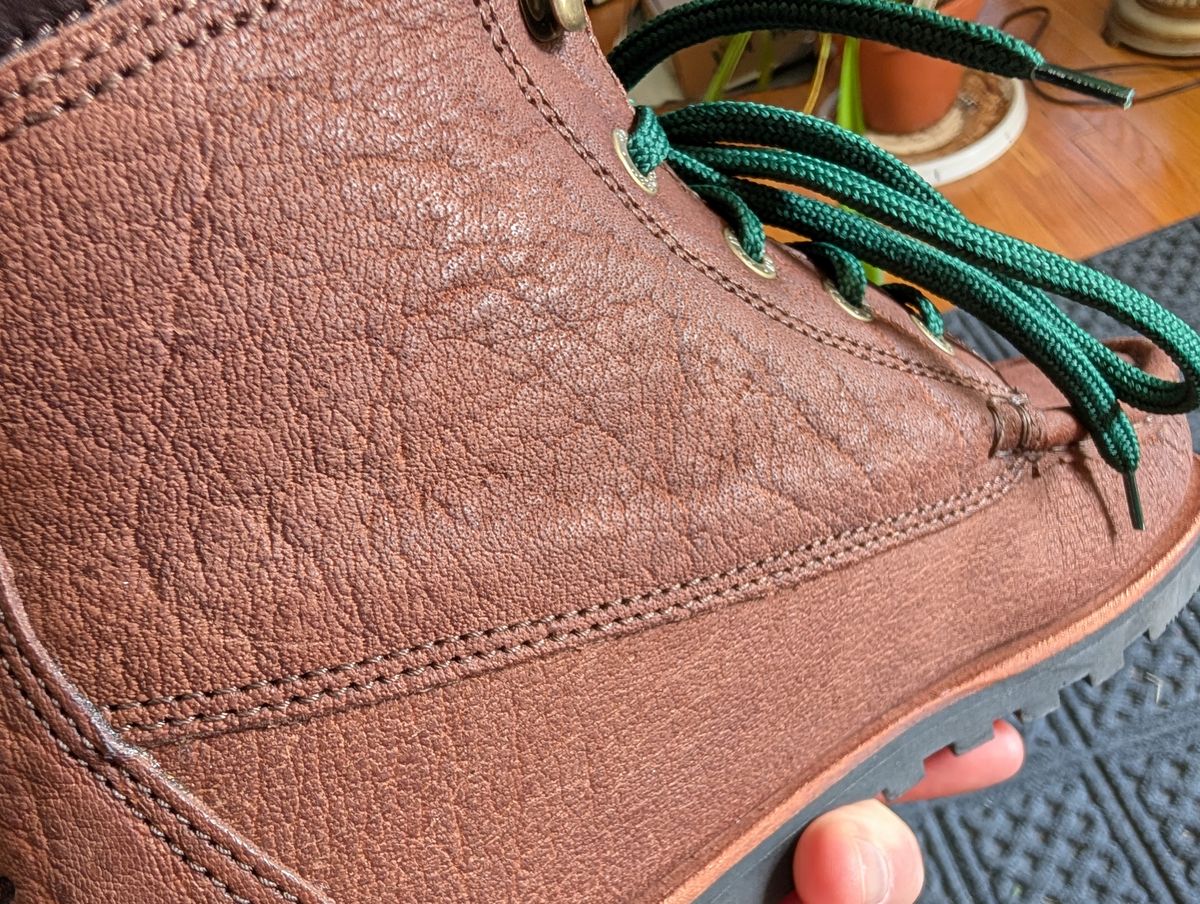 Photo by IShouldBeWorkingRn on July 6, 2026 of the Jim Green Barefoot Meander in African Buffalo Skin.
