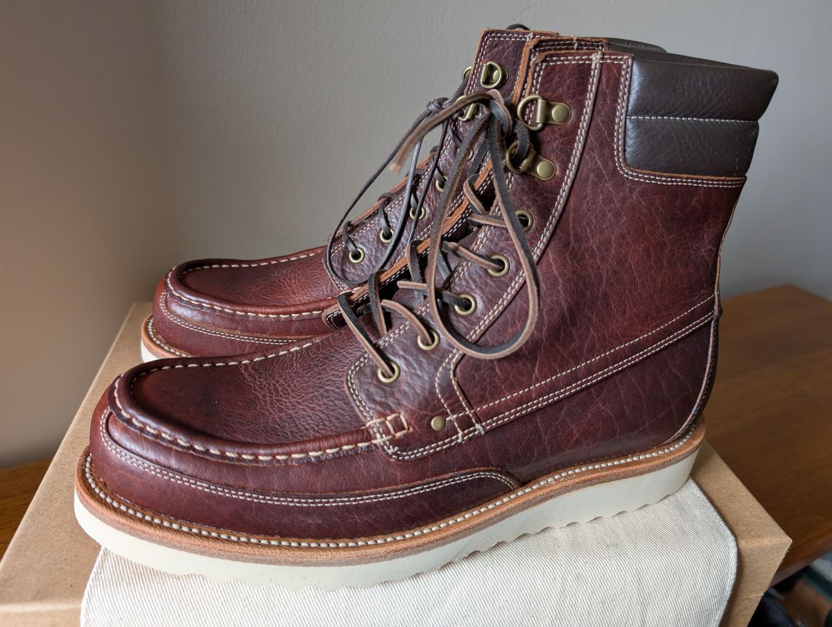 Photo by IShouldBeWorkingRn on August 1, 2025 of the Grant Stone Field Boot in Seidel Walnut Bison.