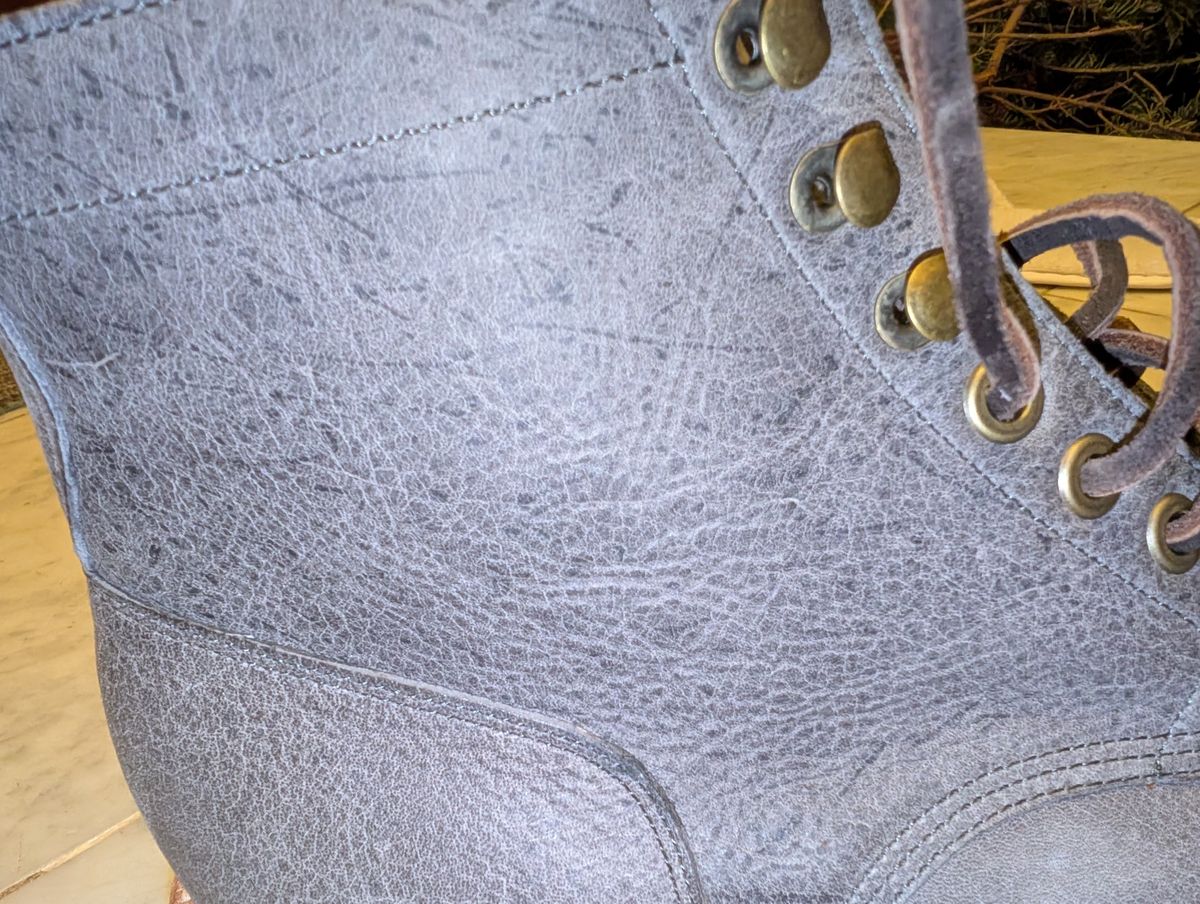 Photo by Ztephen on December 22, 2025 of the Grant Stone Ottawa Boot in C.F. Stead Storm Waxed Kudu.