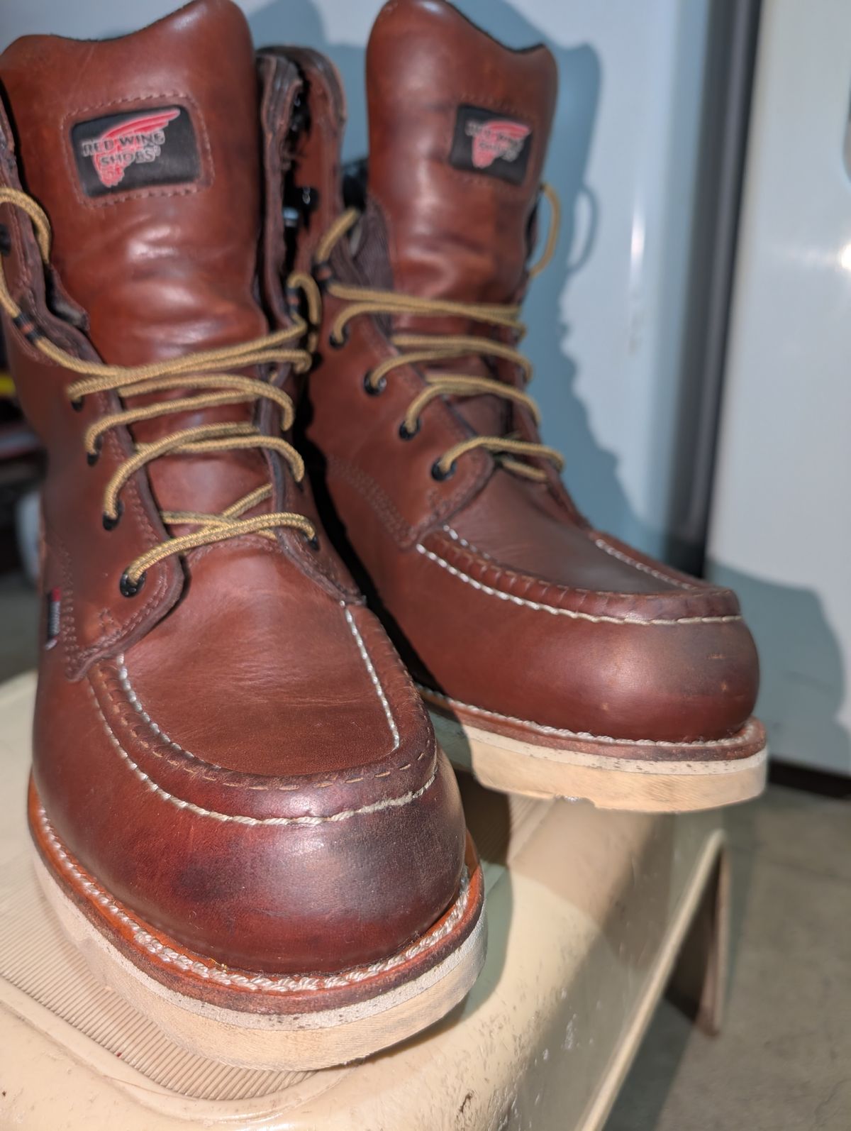 Photo by Ztephen on December 22, 2025 of the Red Wing Red wing/411 in Sb Foot Brown.