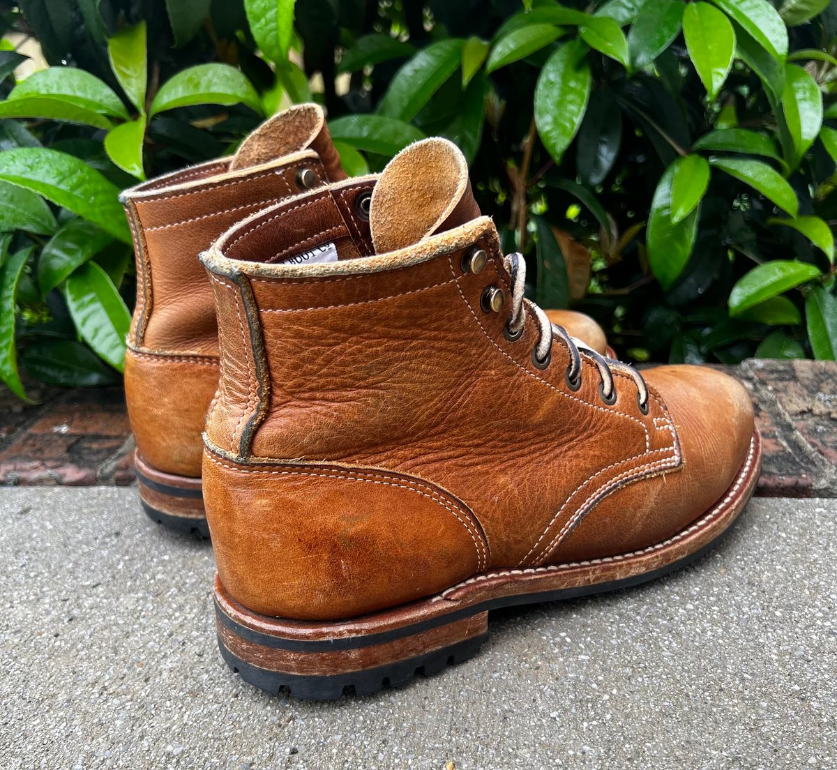 Photo by outlier on April 26, 2026 of the Truman Plain Toe Boot in British Tan Grizzly.