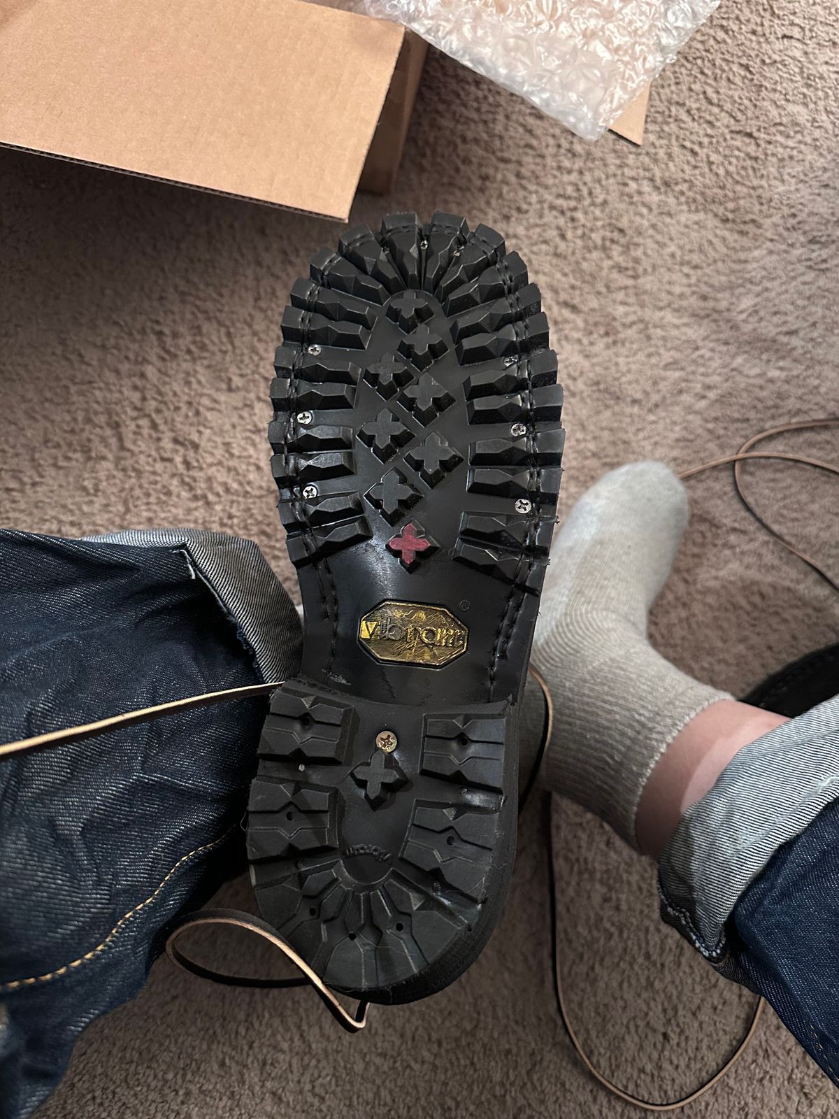 Photo by TN4seasonboot on February 11, 2026 of the JK Boots Superduty in Black Roughout & Black Calf.