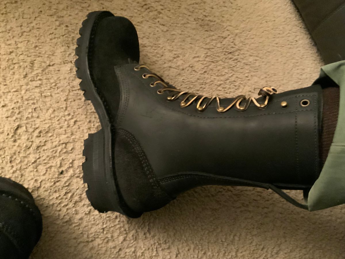 Photo by TN4seasonboot on February 13, 2026 of the JK Boots Superduty in Black Roughout & Black Calf.