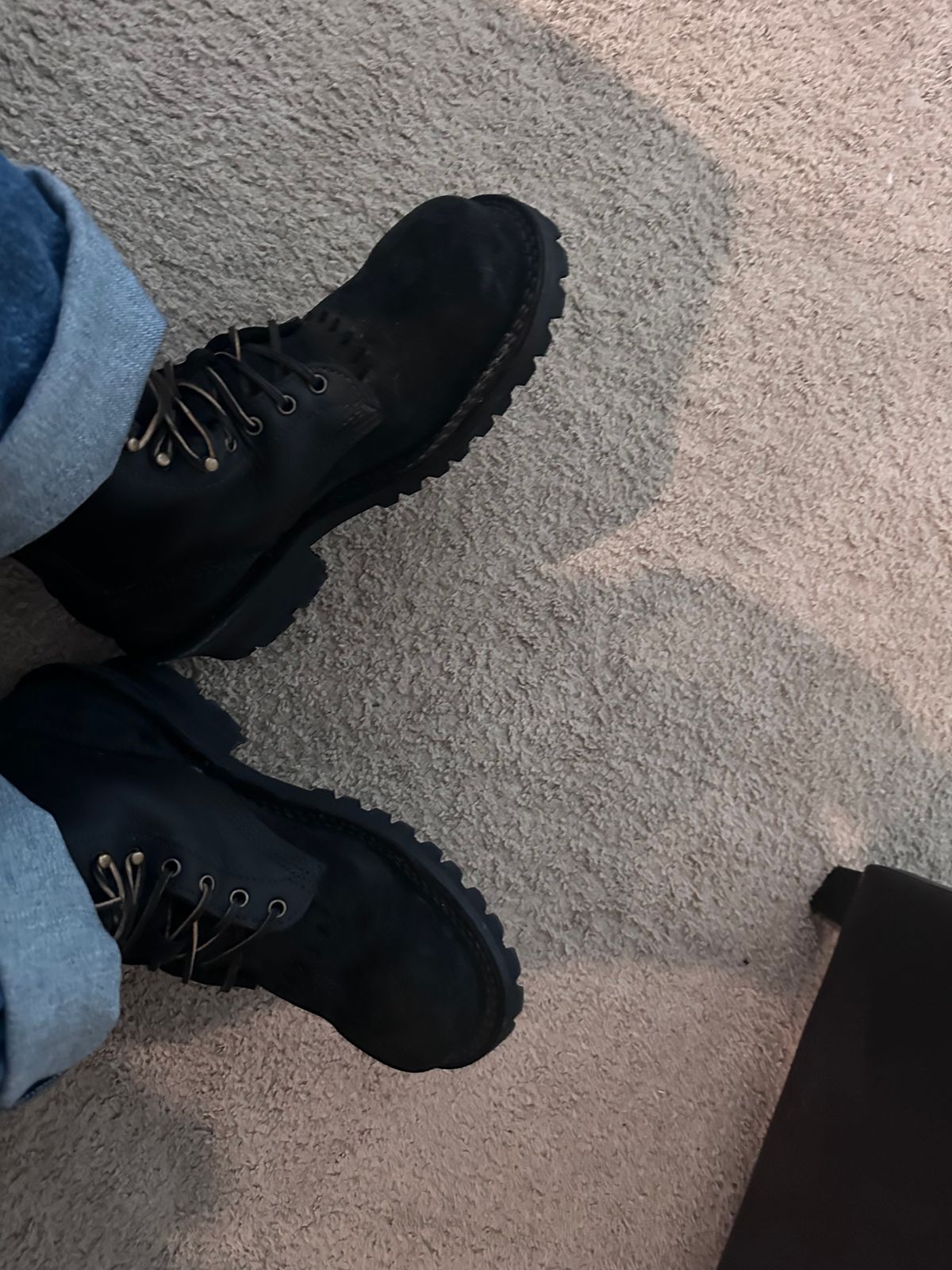 Photo by TN4seasonboot on March 7, 2026 of the JK Boots Superduty in Black Roughout & Black Calf.